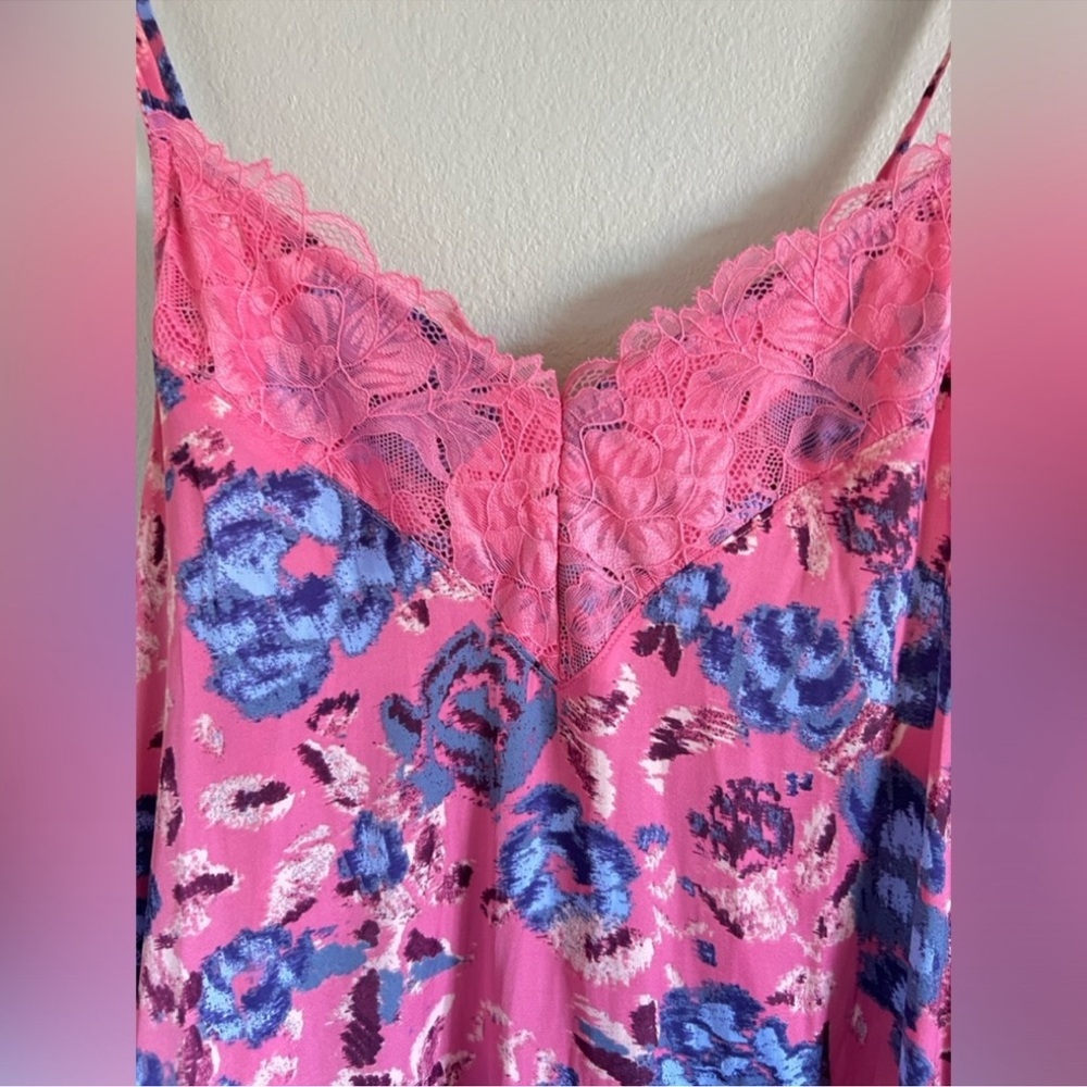 Free People First Date Printed Maxi Slip Dress in Sweet Pink Combo, XS - Picture 5 of 10
